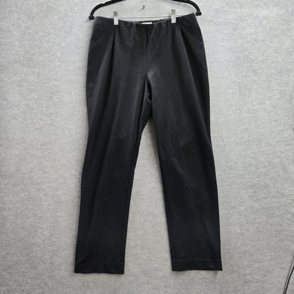 J. Jill Women Pants M PETITE Black Nylon Rayon‎ Viscose Dress Pants Ponte Slim